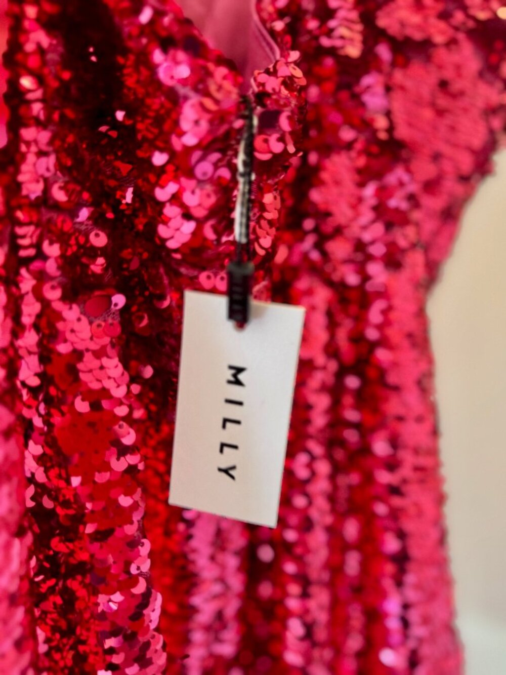 Milly Sequin Maxi Dress | Pink Barbie | Evening Gown | Small | Rare Sample